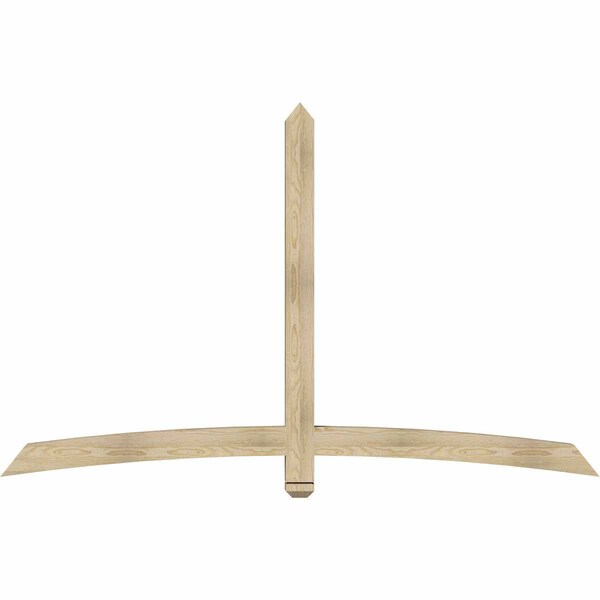 Ekena Millwork Bellingham Rough Sawn Timber Gable Bracket, Douglas Fir, 84"W x 53"H x 4"D x 4"F, 15/12 Pitch GBW084X53X0404BEL00RDF - main